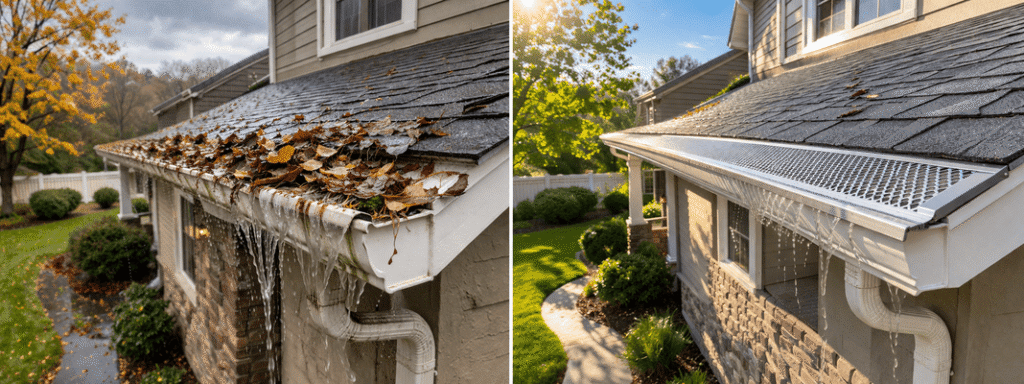 Gutter cleaning vs. gutter guards